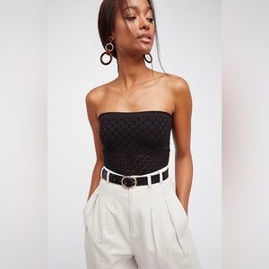 NWOT Free People Honey Textured Tube Top